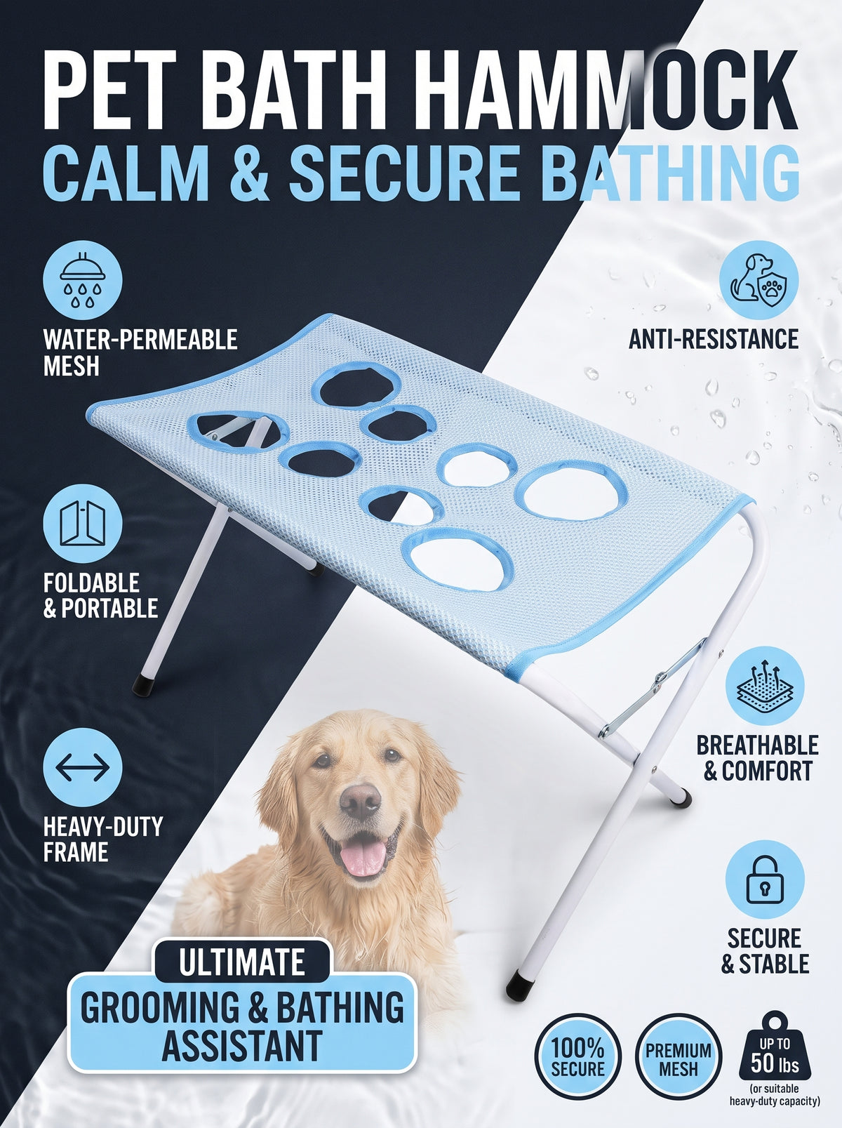 ShamPaw™ Bath Hammock